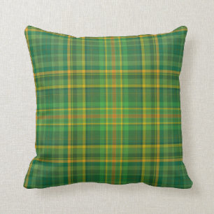 Irish Green Kariert (Tartan) Custom Kissen
