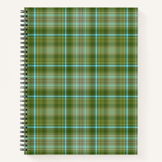 Irish Green Kariertes Notebook Notizbuch (Vorderseite)