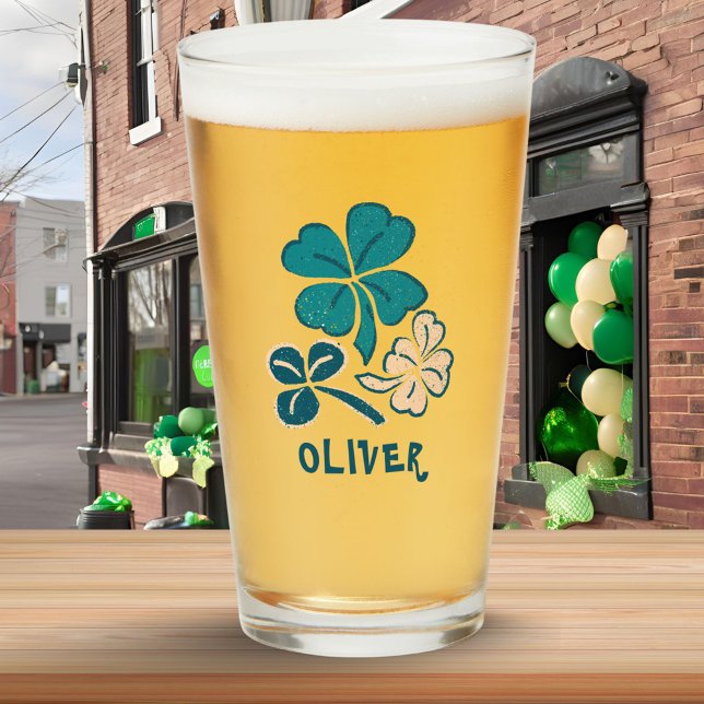 Irish Green Kleeblatt Closing Personalisiert Glas (Von Creator hochgeladen)