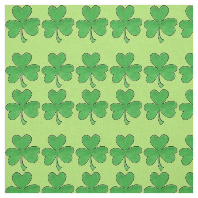 Irish Green Kleeblatt Clover St. Patrick's Day Stoff (Muster)