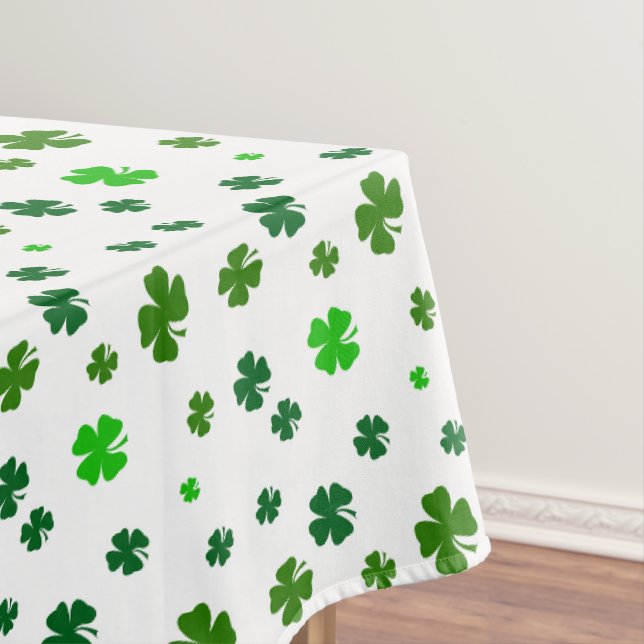Irish Green Kleeblatts St Patricks Day Tablecloth Tischdecke (Beispiel)