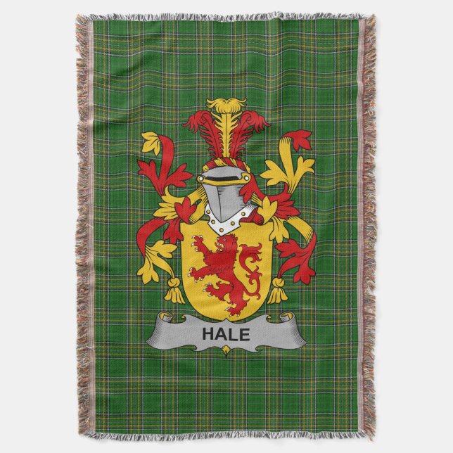 Irish Hale oder McHale Coat of Arms Familienwappen Decke (Vorderseite Vertikal)