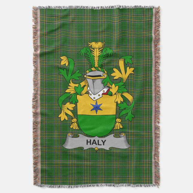 Irish Haly or O_Haly Coat of Arms Familienwappen I Decke (Vorderseite Vertikal)