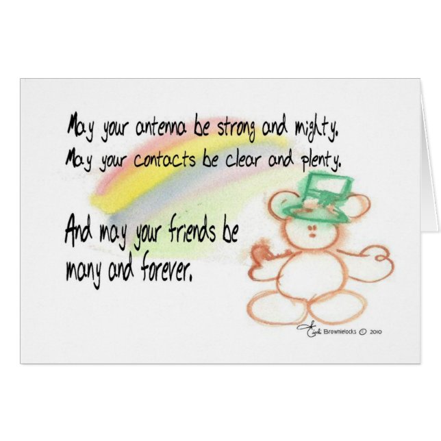 Irish Ham Radio Blessing (Vorderseite (Horizontal))