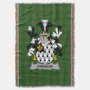 Irish Hanson oder O_Hanson Coat of Arms Family Cre Decke