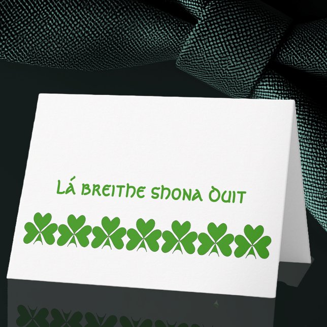 Irish Happy Birthday Karte (Von Creator hochgeladen)