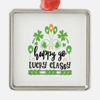Irish Happy Go Lucky Classy Ornament Aus Metall