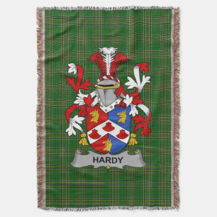 Irish Hardy Coat of Arms Familienwappen Irland Decke