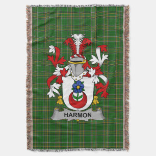 Irish Harmon Coat of Arms Familienwappen Irland Decke