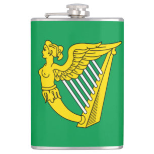 Irish Harp Confederacy of Ireland Flag Flachmann