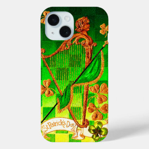 IRISH HARP, GREEN GOLD KLEEBLATTS St Patrick's Day Case-Mate iPhone Hülle