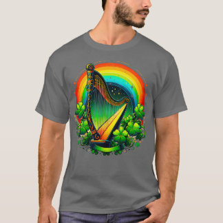 Irish Harp Heraldry feiert St Patricks T-Shirt