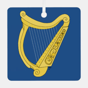 Irish Harp Ornament Aus Metall