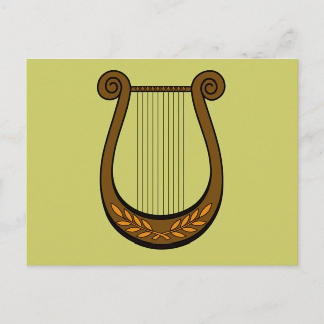 Irish Harp Postkarte (Vorderseite)