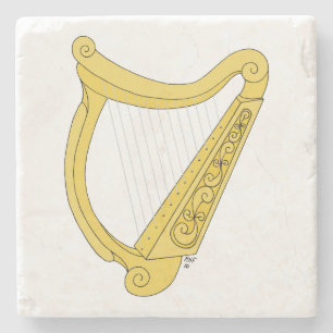 Irish Harp Steinuntersetzer