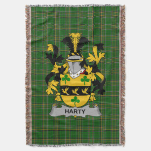 Irish Harty oder O_Haherty Coat of Arms Family Cre Decke