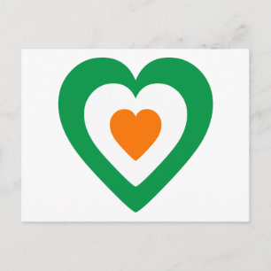 Irish Heart Postkarte