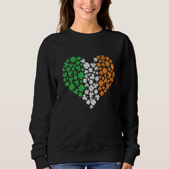 Irish Heart St Patricks Day Sweatshirt (Vorderseite)