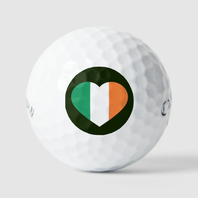 Irish Heartflag css gbcnt Golfball (Vorderseite)