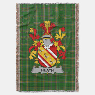 Irish Heath Coat of Arms Familienwappen Irland Decke