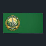 Irish Heritage - Dublin Schreibtischunterlage<br><div class="desc">This desk mat combines Irish tradition with functional workspace design. Featuring a detailed Dublin heritage illustration surrounded by Celtic ornamentation and shamrock accents, it provides a smooth and durable surface for keyboards, writing or gaming while bringing a touch of Irish culture to your desk.</div>