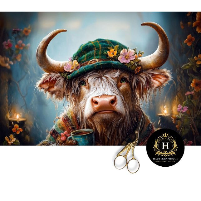 Irish Highland Cow Rustic Boho Farmhouse Decoupage Seidenpapier (Von Creator hochgeladen)