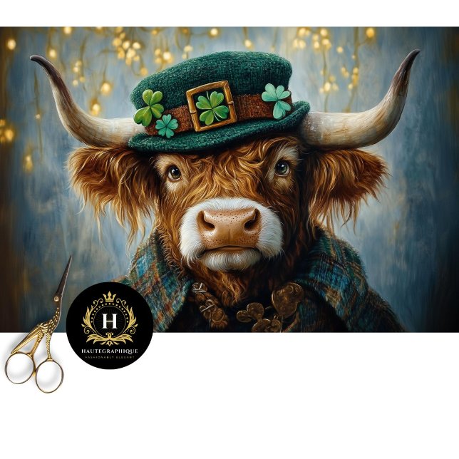 Irish Highland Cow Rustic Boho Farmhouse Decoupage Seidenpapier (Von Creator hochgeladen)