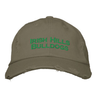 Irish Hills Bulldog Hat Bestickte Baseballkappe