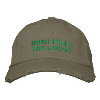 Irish Hills Bulldog Hat Bestickte Baseballkappe