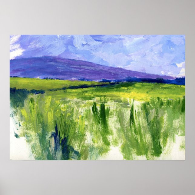 Irish Hillside Painting Poster (Vorne)