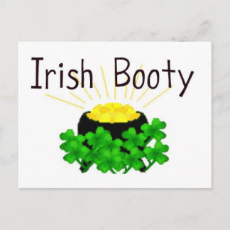 Irish Hintern Pot of Gold St. Patrick's Day Postkarte