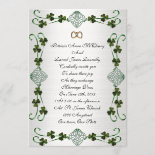 Irish Hochzeit Einladung Unity Knoten