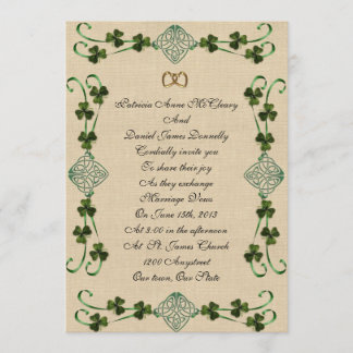 Irish Hochzeit Einladung Unity Knoten