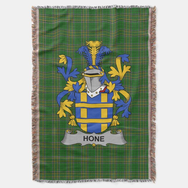 Irish Hone or O_Hone Coat of Arms Familienwappen I Decke (Vorderseite Vertikal)