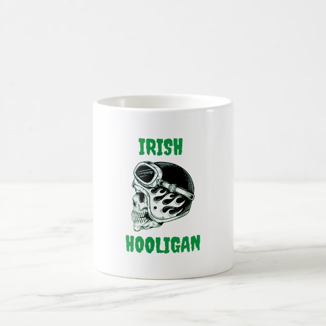 Irish Hooligan Biker Coffee Tasse (Mittel)