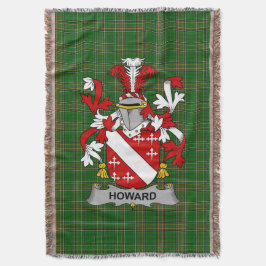 Irish Howard Coat of Arms Familienwappen Irland Decke