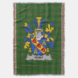 Irish Hunt Coat of Arms Familienwappen Irland Decke