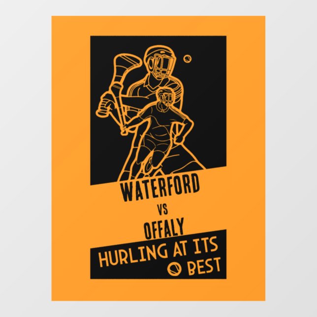 Irish Hurling Sport Fensteraufkleber (Blatt)