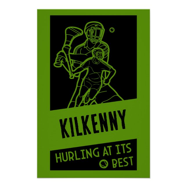 Irish Hurling Sport Poster (Vorderseite)