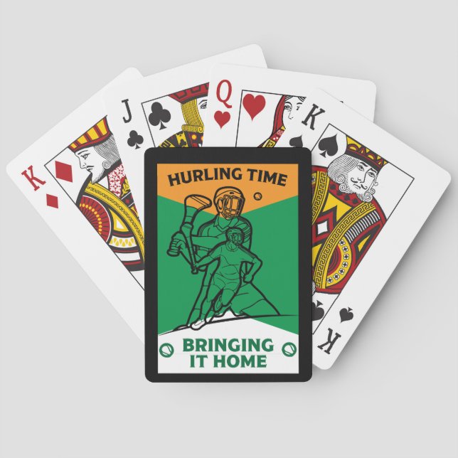 Irish Hurling Sport Spielkarten (Rückseite)
