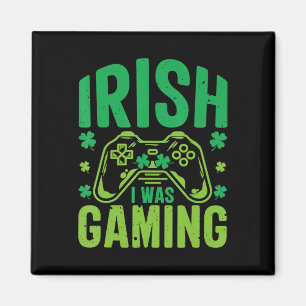 Irish I Gaming Fun St Patricks Day Video Game Magnet