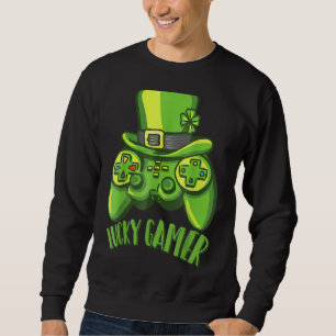Irish I Gaming Funny St Patrick's Day Video Game Sweatshirt