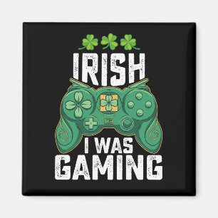 Irish I Gaming Gamer Games St Patrick's Day Magnet