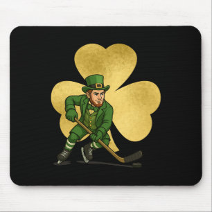 Irish Ice Hockey University Fighting Big Shamrock Mousepad