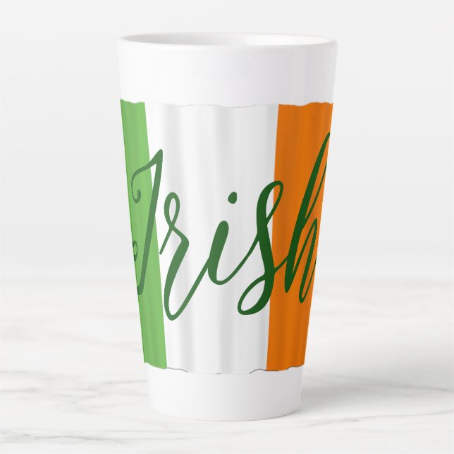 Irish Ireland Flag Tal Milchtasse (Vorderseite)