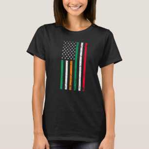 Irish Italian American Flag Irland Italien USA Pri T-Shirt