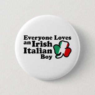 Irish Italian Boy Button
