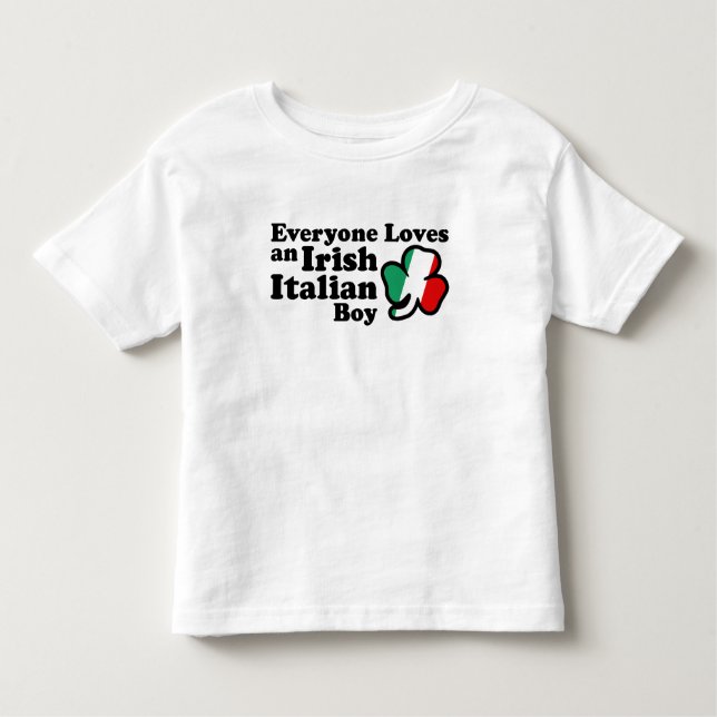 Irish Italian Boy Kleinkind T-shirt (Vorderseite)