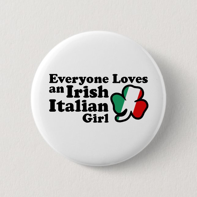 Irish Italian Girl Button (Vorderseite)