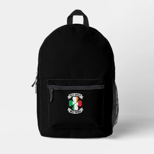 Irish Italian Half Gaelic Half Knolic Saint Patric Bedruckter Rucksack